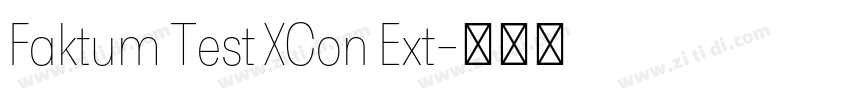 Faktum Test XCon Ext字体转换